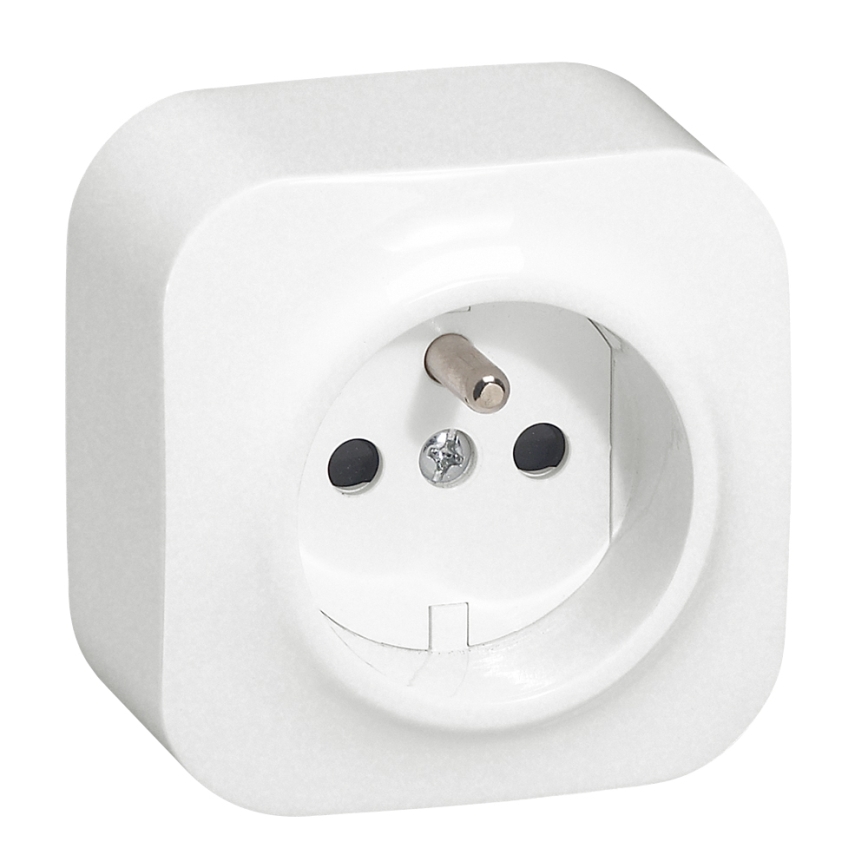 Legrand - Gniazdo ścienne domowe FORIX 250V białe