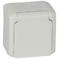 Legrand - Gniazdo ścienne domowe FORIX 250V IP44 białe