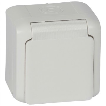 Legrand - Gniazdo ścienne domowe FORIX 250V IP44 białe