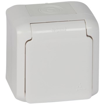Legrand - Gniazdo ścienne zewnętrzne FORIX 250V IP44 białe