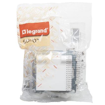 Legrand - Gniazdo zewnętrzne bez ramki 250V/16A NILOE STEP IP44 białe