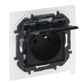 Legrand - Gniazdo zewnętrzne bez ramki 250V/16A NILOE STEP IP44 czarne