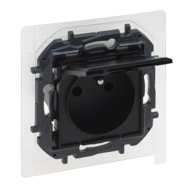 Legrand - Gniazdo zewnętrzne bez ramki 250V/16A NILOE STEP IP44 czarne