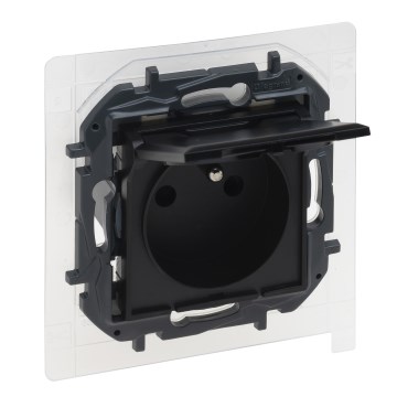 Legrand - Gniazdo zewnętrzne domowe bez ramki NILOE STEP 250V IP44 czarne