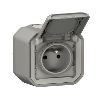 Legrand - Gniazdo zewnętrzne PLEXO 250V IP55 szare