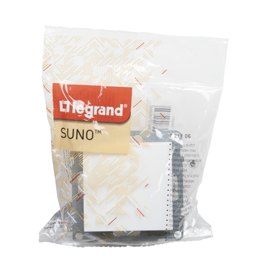 Legrand - Łącznik schodowy bez ramki nr. 6 SUNO biały