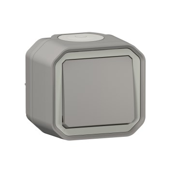 Legrand - Łącznik schodowy nr 6 PLEXO IP55 szary