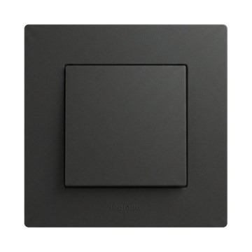 Legrand - Łącznik schodowy nr 6 z ramką NILOE STEP czarny