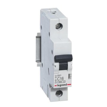 Legrand - Modułowy 1-biegunowy wyłącznik nadprądowy RX3 1P C 16A 6000A