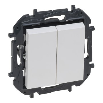 Legrand - Podwójny łącznik bez ramki nr 5 NILOE STEP biały