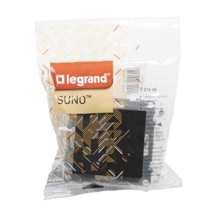 Legrand - Podwójny wyłącznik bez ramki SUNO nr 5, czarny