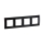 Legrand - Ramka czterokrotna NILOE czarna