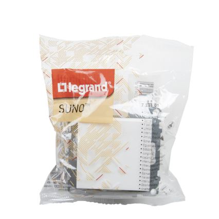 Legrand - Wyłącznik jednobiegunowy bez ramki nr 1 SUNO biały