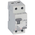 Legrand - Wyłącznik różnicowoprądowy 2-biegunowy RX3 2P 25 A 30 mA AC