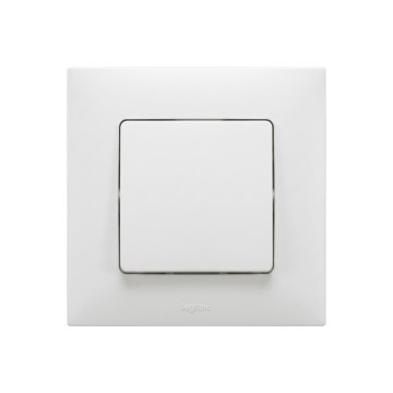 Legrand - Wyłącznik schodowy nr 6 z ramką NILOE biały