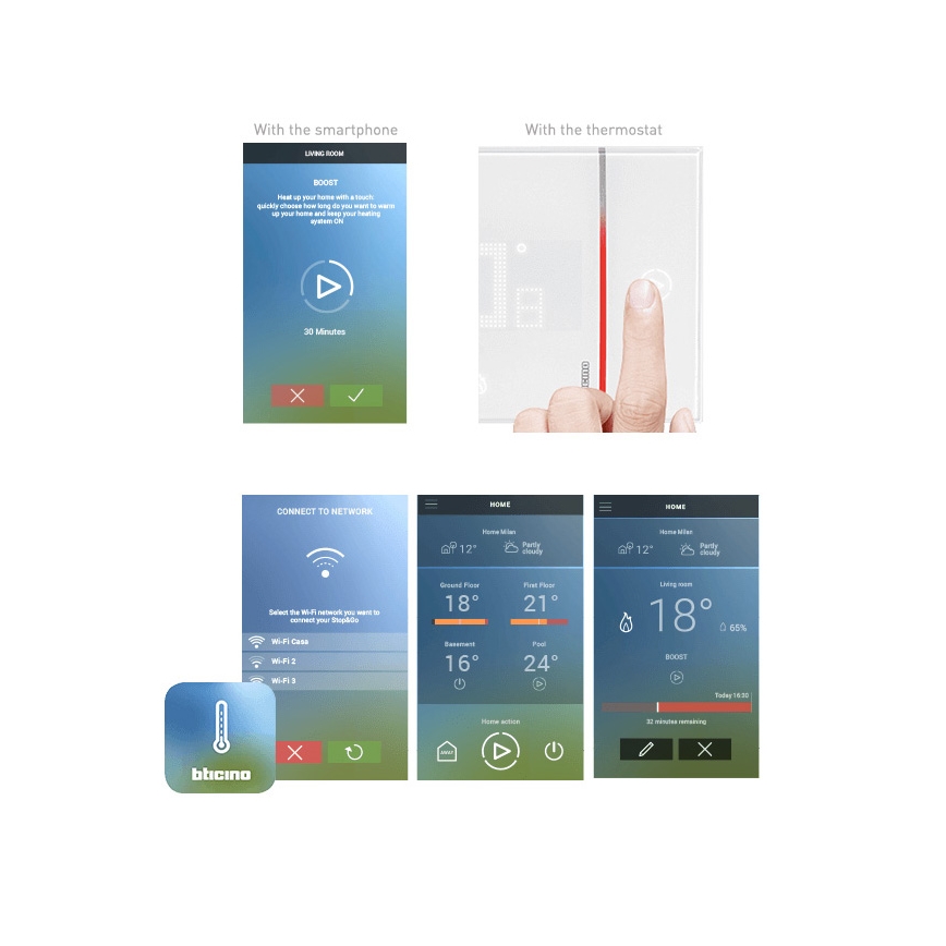 Legrand X8000 - Termostat ELIOT SMART 230V