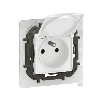 Legrand - Zewnętrzne gniazdo domowe bez ramki 250V/16A NILOE IP44 białe