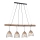 Leuchten Direkt 11156-79 - Żyrandol na lince REED 4xE27/60W/230V eukaliptus