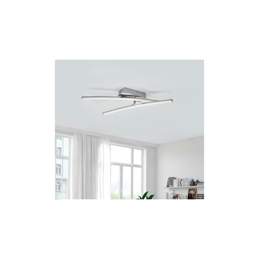 Leuchten Direkt 11270-55 - LED Żyrandol natynkowy SIMON 2xLED/5W/230V matowy chrom