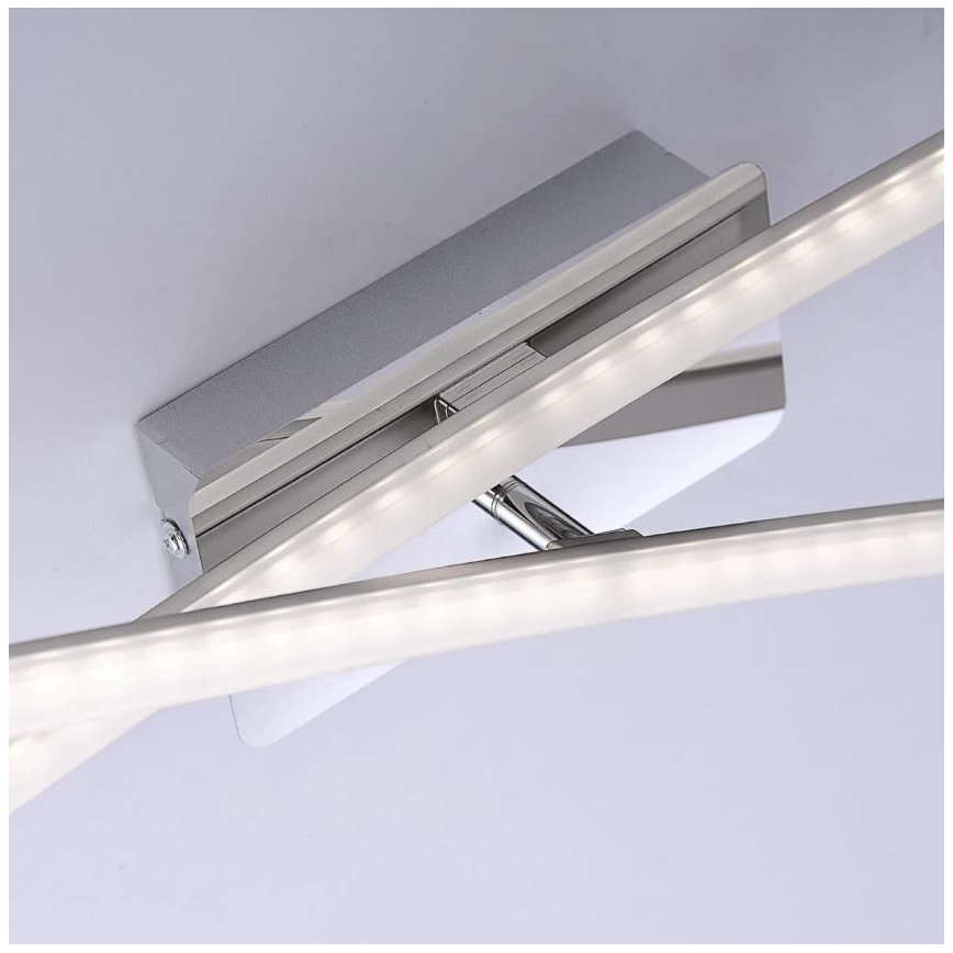 Leuchten Direkt 11272-55 - LED Żyrandol natynkowy SIMON 2xLED/8W/230V matowy chrom