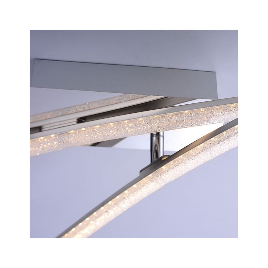 Leuchten Direkt 11290-17 - LED Żyrandol natynkowy SIMON 2xLED/5W/230V błyszczący chrom