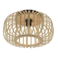 Leuchten Direkt 11412-79 - Plafon RACOON 1xE27/40W/230V śr. 40 cm bambus