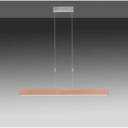 Leuchten Direkt 11420-78 - LED lampa wisząca na linkach AMANDA LED/30W/230V 2700-5000K 110 cm brązowa