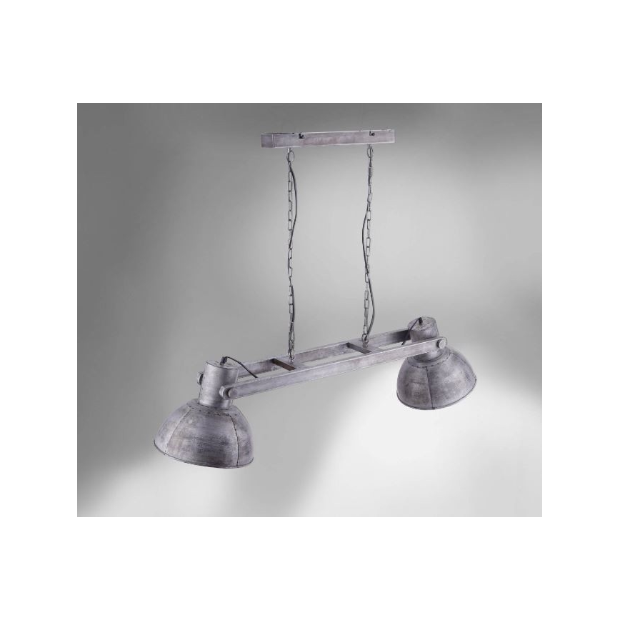 Leuchten Direkt 11483-77 - Żyrandol na lince SAMIA 2xE27/25W/230V