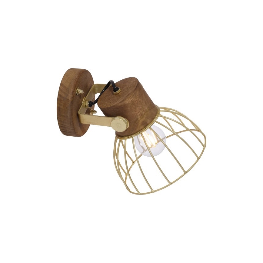 Leuchten Direkt 11486-60 - Kinkiet punktowy ALAMI 1xE27/25W/230V drzewo mangowe