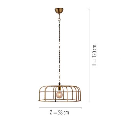 Leuchten Direkt 11493-60 - Żyrandol na łańcuchu AMIR 1xE27/25W/230V