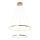 Leuchten Direkt 11525-12 - LED Żyrandol na lince CIRCLE LED/18,5W/230V + LED/23,5W