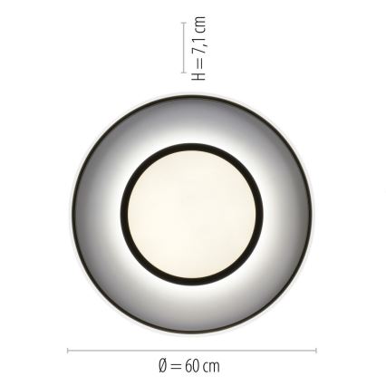 Leuchten Direkt 11627-18 - LED RGB Ściemniane oświetlenie ARENDA LED/31W/230V 2700-5000K + pilot