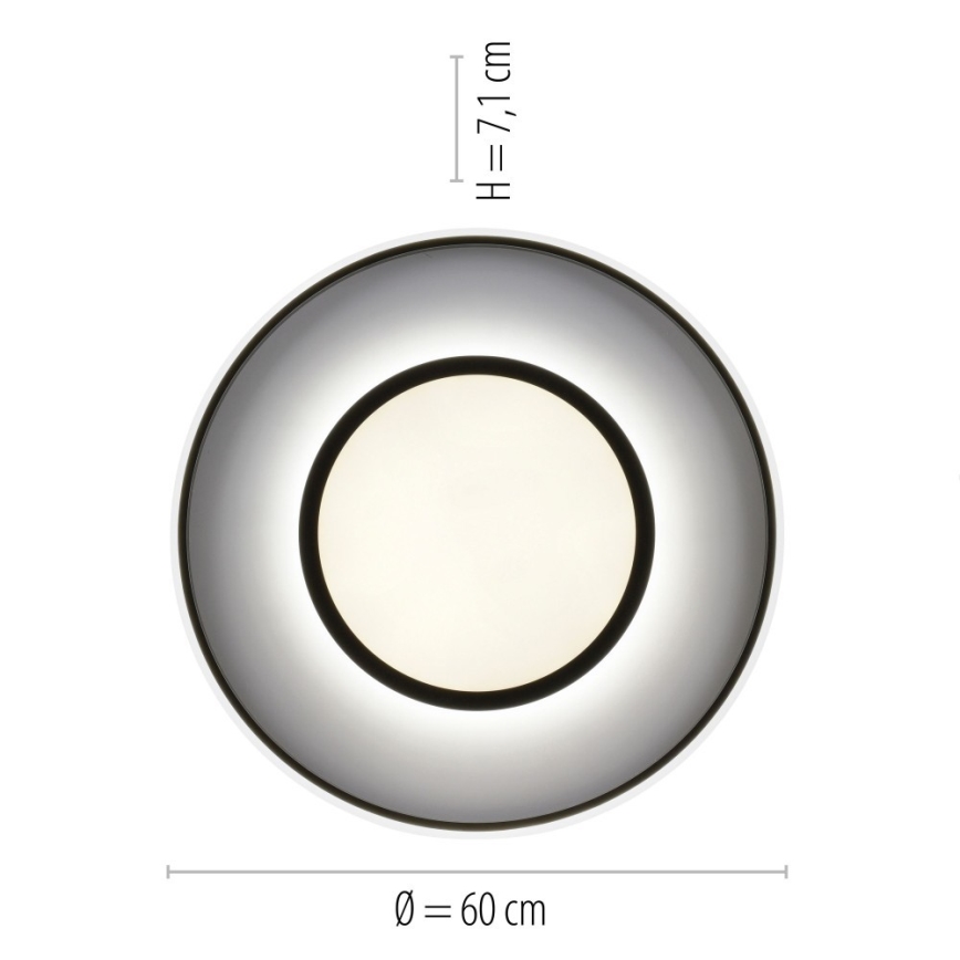 Leuchten Direkt 11627-18 - LED RGB Ściemniane oświetlenie ARENDA LED/31W/230V 2700-5000K + pilot