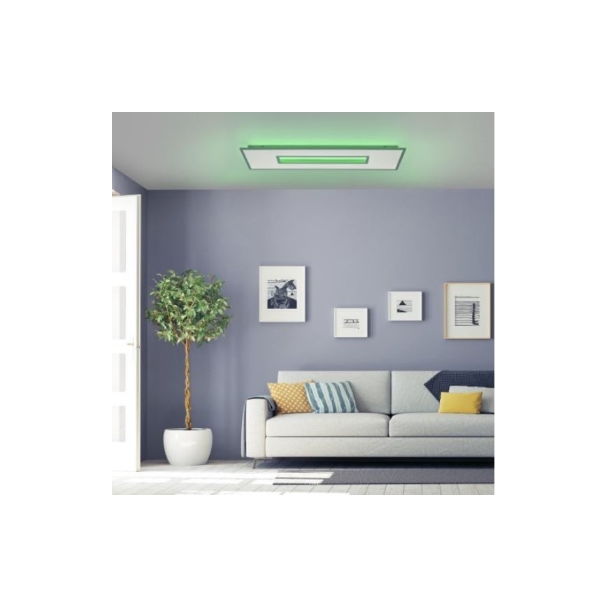 Leuchten Direkt 11646-16 - LED RGB ściemnialna oprawa sufitowa RECESS LED/41W/230V + LED/7,5W + pilot zdalnego sterowania