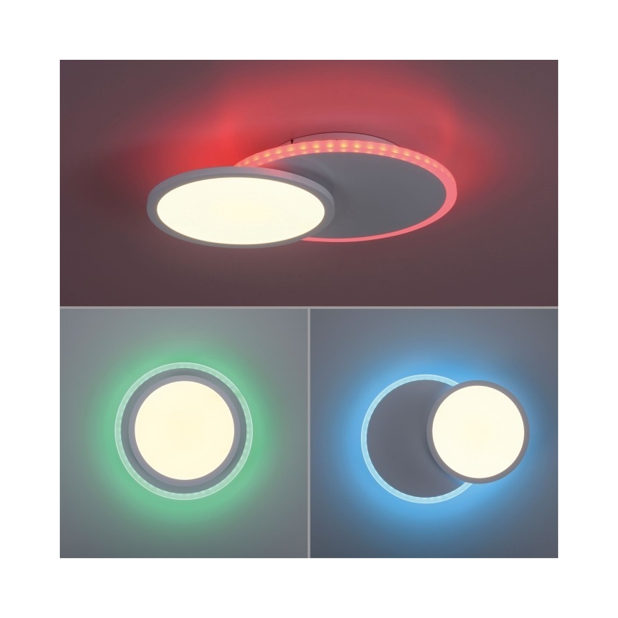 Leuchten Direkt 11662-16 - LED RGB Plafon ściemnialny ARENDA LED/21W/230V + pilot zdalnego sterowania