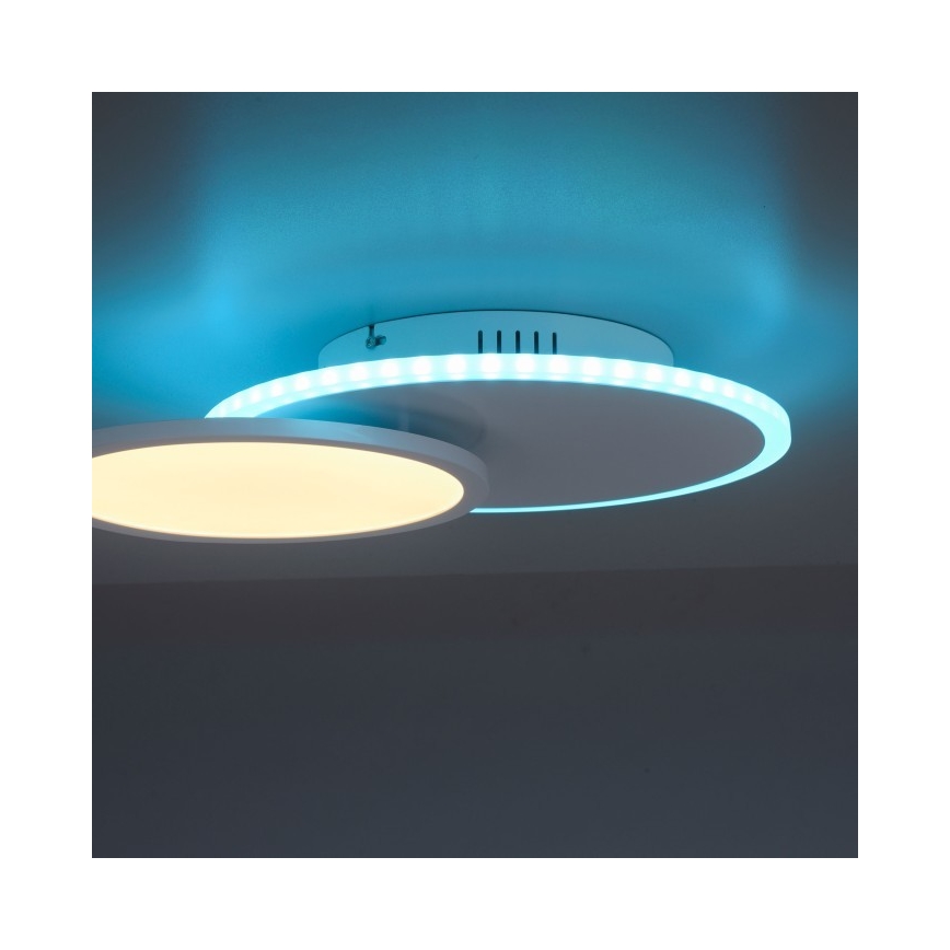 Leuchten Direkt 11662-16 - LED RGB Plafon ściemnialny ARENDA LED/21W/230V + pilot zdalnego sterowania