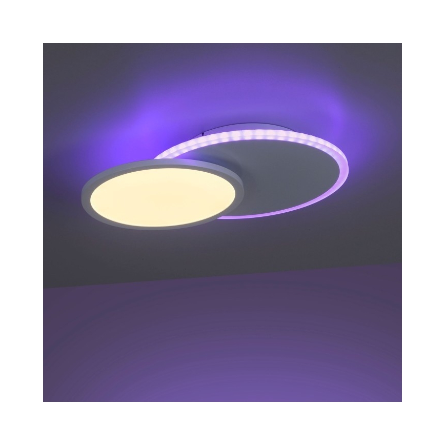 Leuchten Direkt 11662-16 - LED RGB Plafon ściemnialny ARENDA LED/21W/230V + pilot zdalnego sterowania