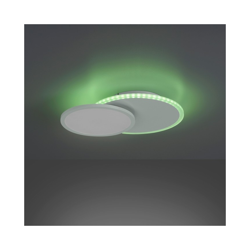 Leuchten Direkt 11662-16 - LED RGB Plafon ściemnialny ARENDA LED/21W/230V + pilot zdalnego sterowania