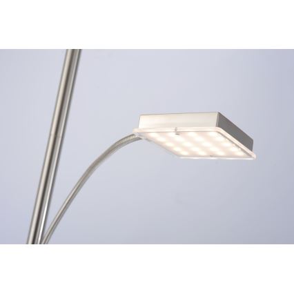 Leuchten Direkt 11710-55 - LED Ściemnialna lampa podłogowa HANS LED/22W/230V + LED/4W