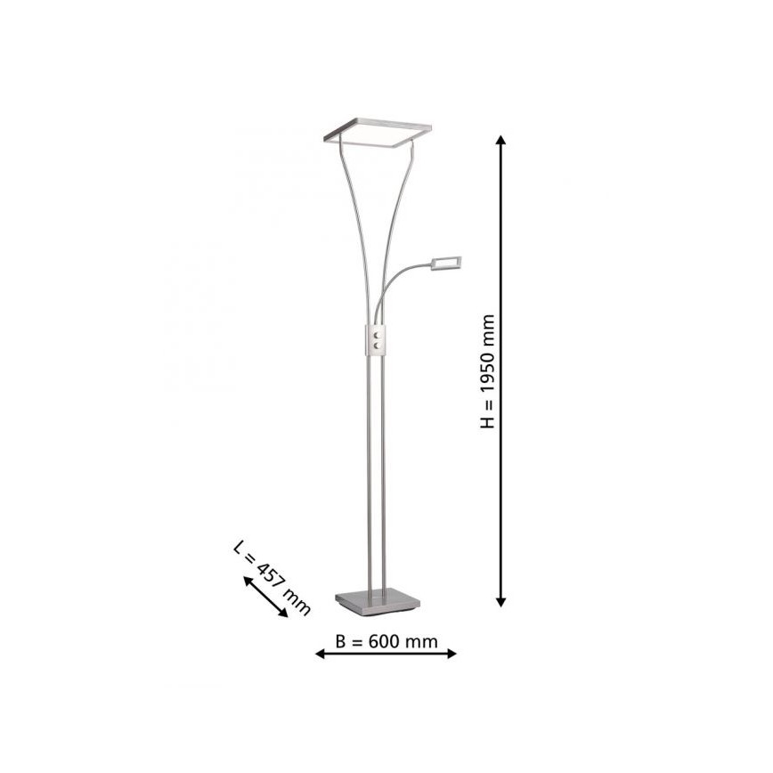 Leuchten Direkt 11722-55 - Lampa LED MARIAN z regulacją jasności LED/33,5W/230V + LED/3,6W