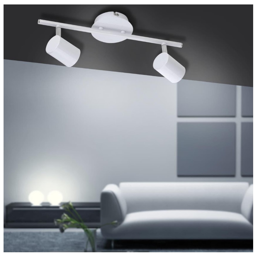 Leuchten Direkt 11942-16 - LED Oświetlenie punktowe TARIK 2xGU10/5W/230V białe
