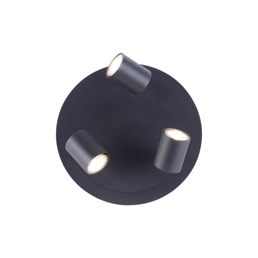 Leuchten Direkt 11943-13 - LED Oświetlenie punktowe TARIK 3xGU10/5W/230V antracytowe