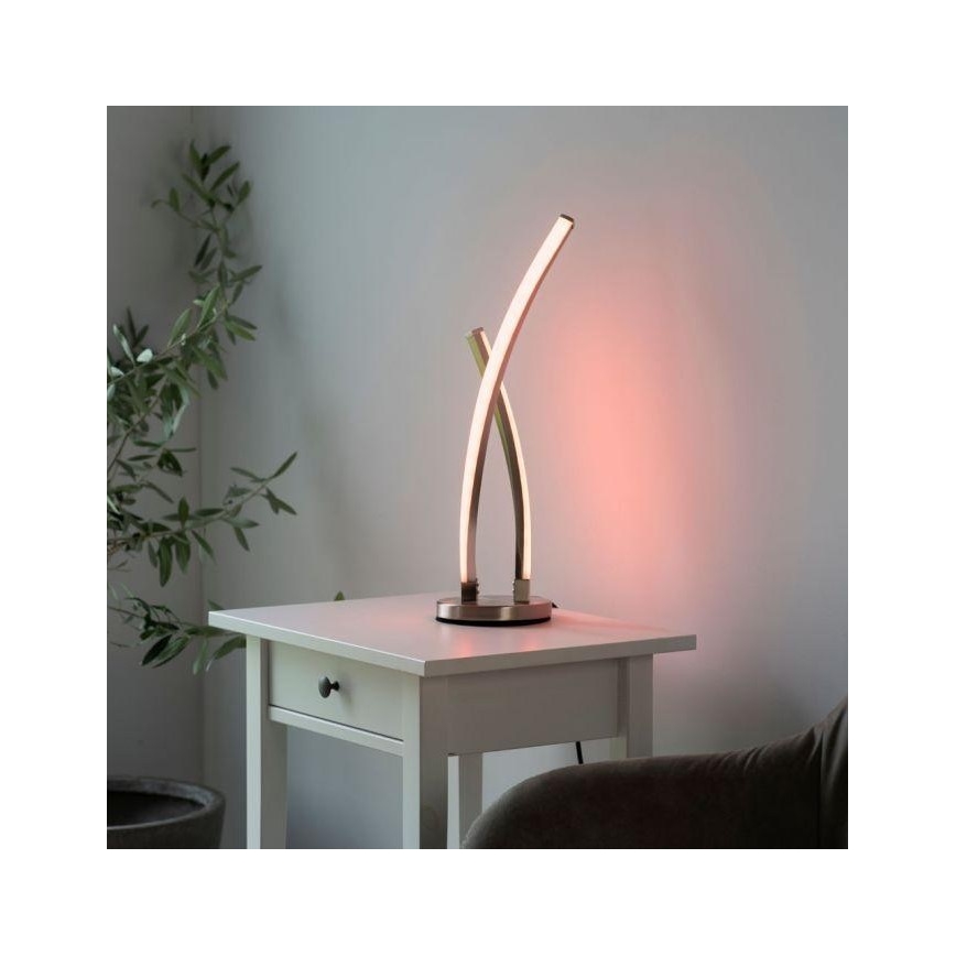 Leuchten Direkt 11991-55 - LED RGB Ściemniana lampa stołowa SWING LED/9,5W/230V 2700-5000K + pilot