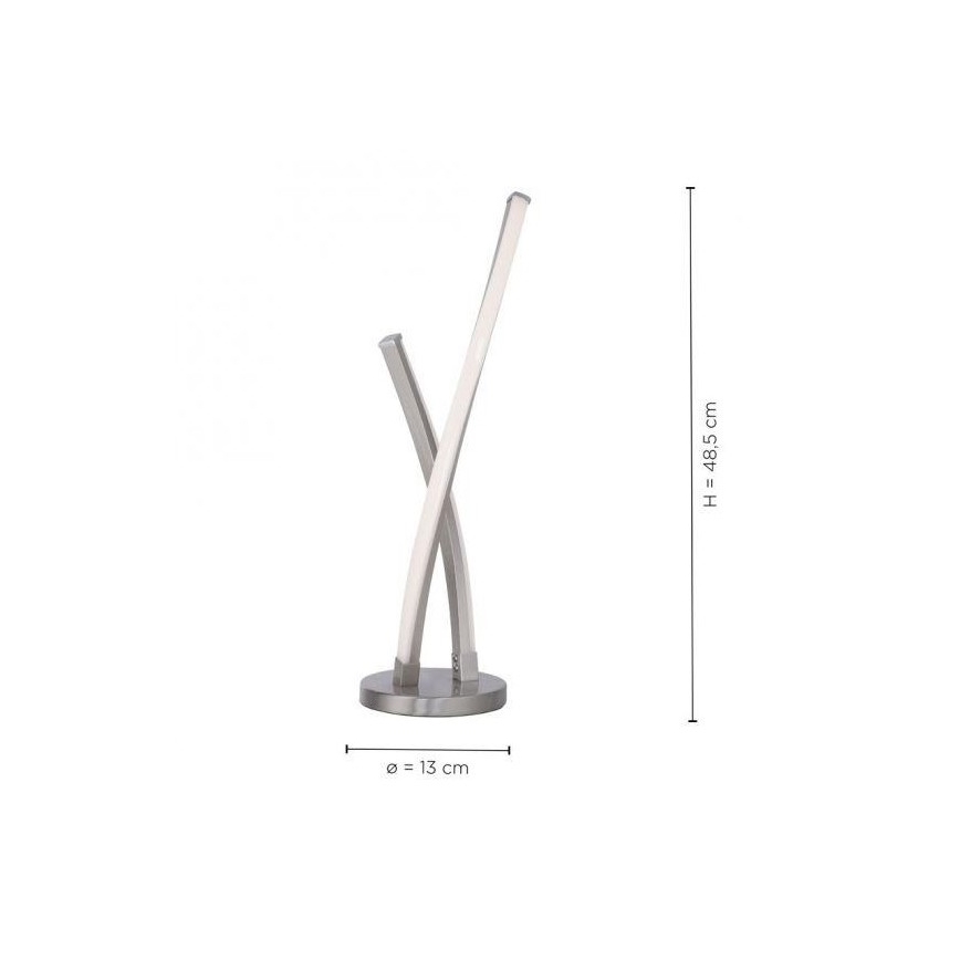 Leuchten Direkt 11991-55 - LED RGB Ściemniana lampa stołowa SWING LED/9,5W/230V 2700-5000K + pilot