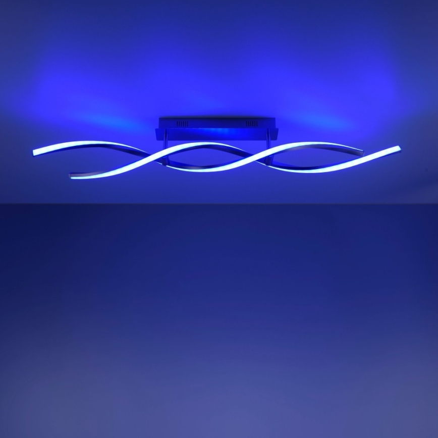 Leuchten Direkt 11993-55 - LED RGB Ściemniany żyrandol natynkowy SWING 2xLED/8,5W/230V 2700-5000K + pilot