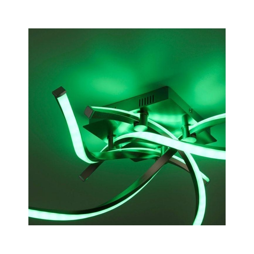 Leuchten Direkt 11995-55 - LED RGB Ściemniany żyrandol natynkowy  SWING LED/24,4W/230V 2700-5000K + pilot