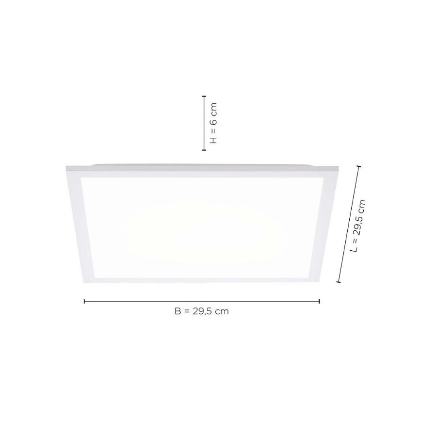 Leuchten Direkt 12200-16 - LED Plafon FLAT LED/17W/230V