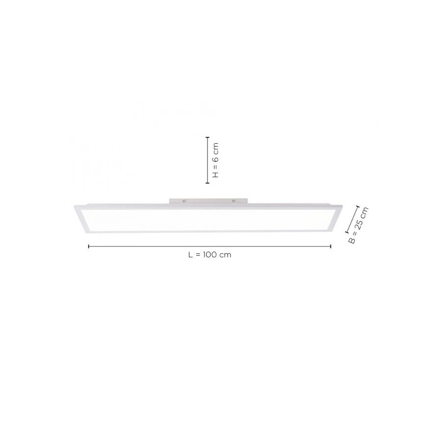 Leuchten Direkt 12204-16 - LED Plafon FLAT LED/24W/230V