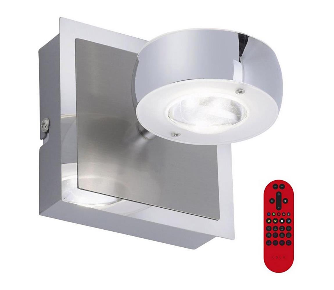 Leuchten Direkt 12471-55 -LED RGBW Ściemniana lampa OPTI LED/6W/230V + pilot