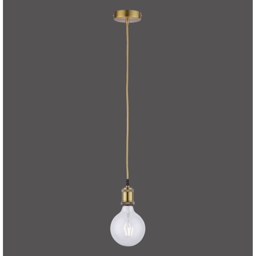 Leuchten Direkt 13570-60 - Żyrandol na lince DIY 1xE27/60W/230V mosiądz
